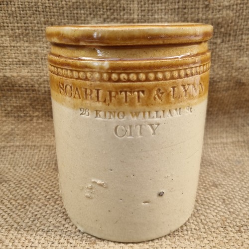Victorian stoneware jar - victorian,