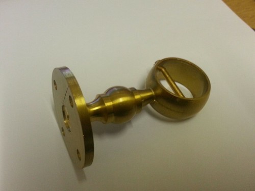 Brass handrail bracket decking - handrail,