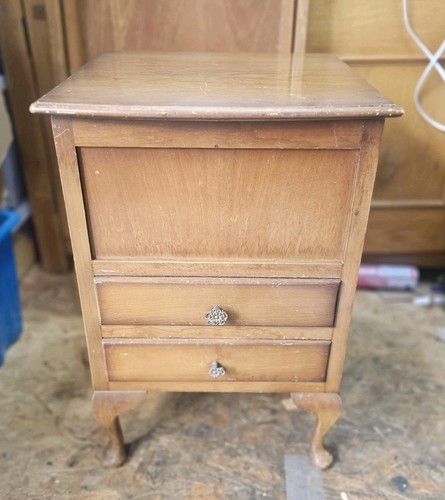 Vintage wooden sewing - sewing, cabinet