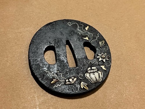 Antique iron tsuba sword - antique,