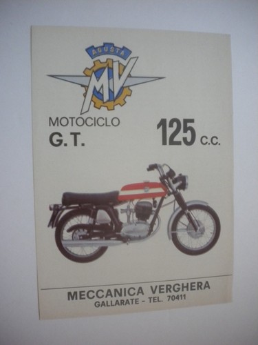 Agusta 125 motorcycle - agusta, gt