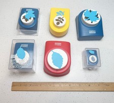 Lot 6 Marvy Uchida Paper Punches – Leaf & Branch Shapes Scrapbooking Tools