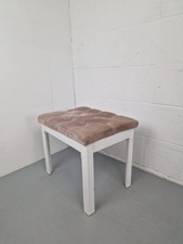 Vintage Wooden Piano Stool / Seat, 50cm X 40cm X 43cm Tall, Keyboard Chair