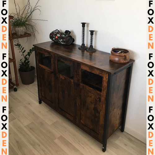 Large rustic drinks cabinet - large,