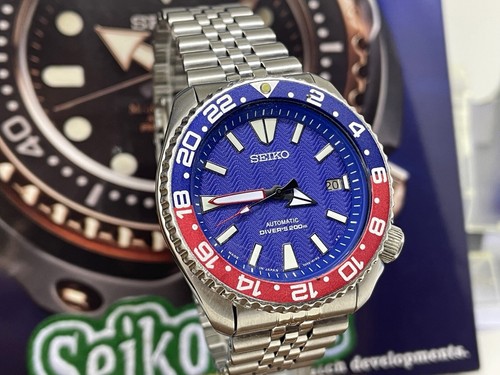 Seiko blue wave dial - wave, modded