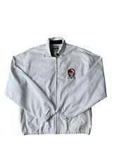Warner Bros Looney Tunes Bomber Jacket Mens Medium White Vintage 