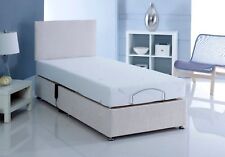 Electric Adjustable Beds Mobility Chenille + Headboard +  Memory Foam Mattress