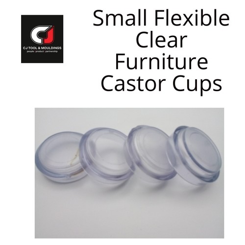 Castor cups small clear - castor,