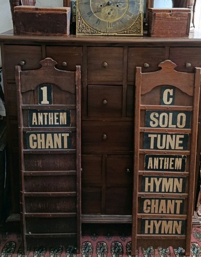 Rare pair antique hymn - of,