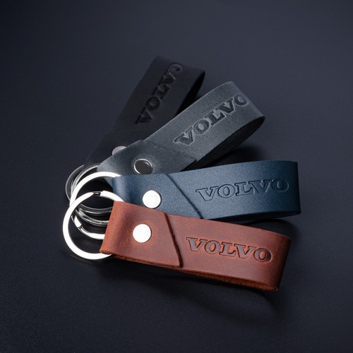 Volvo leather keyring - volvo,
