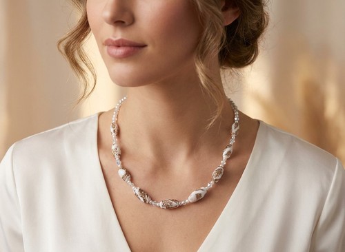 Handmade necklace featuring - handmade,