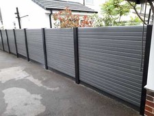 Slotted Concrete Fence Post Extension / Cover extends Black up to 6 feet
