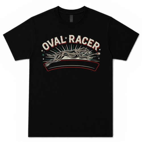 Oval racer shirt - racer, racing