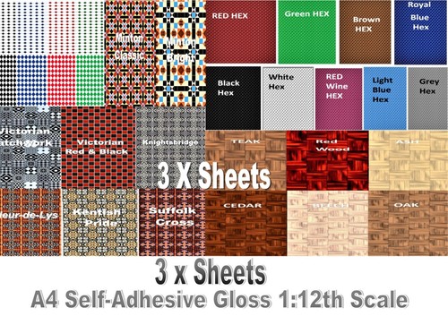 Sheets self adhesive - 3x, of