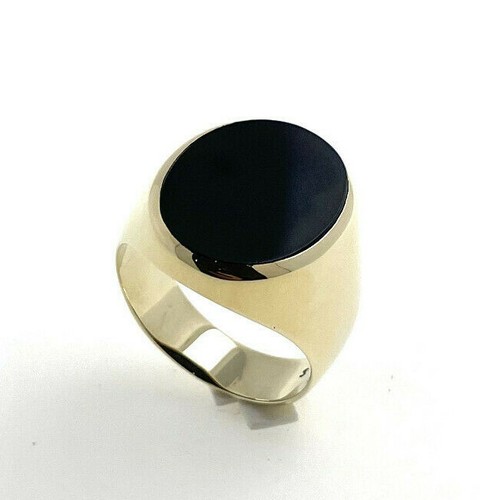 Signet ring men - signet, gold