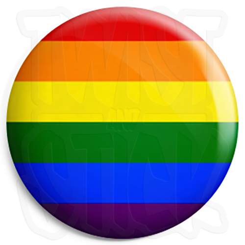 Rainbow flag 25mm - flag, button