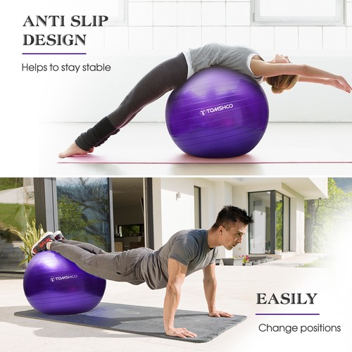 55cm purple yoga ball - purple,