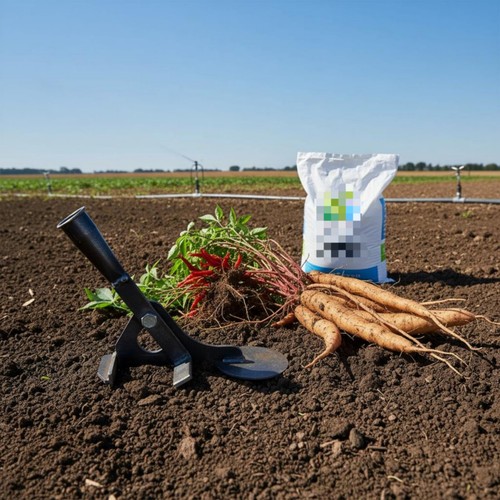 Corn stalk puller long handle - stalk,