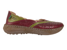 Kickers Flat Shoes Burgundy