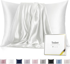 Texbee Silk Pillowcase, 22 Momme Mulberry Silk Pillowcases for Hair and Skin Hea