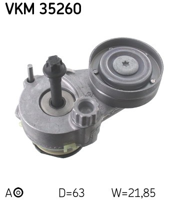 Tensioner pulley ribbed - tensioner, v-ribbed