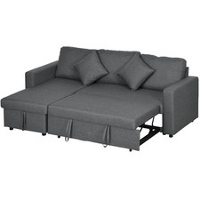 HOMCOM Corner Sofa Bed with