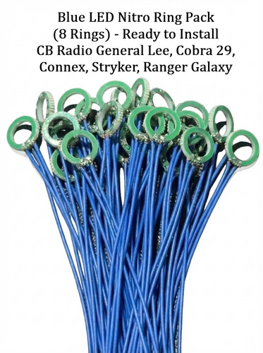 Radio blue led - 8x,