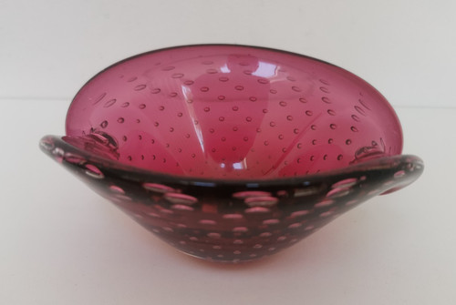 Murano bubble rasberry - bubble, glass