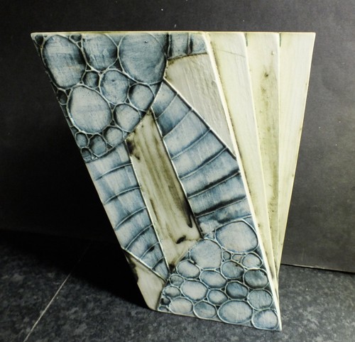 Vintage carn pottery fan - pottery, vase