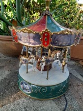 Addobbo Natale porcellana Thomas Kinkade Victorian Carousel vintage 2004