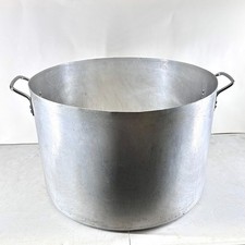 Large Aluminium Stock Pot 20" Diameter Heavy Duty Cooking Catering School Prison