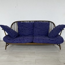 Vintage blue Ercol geometric