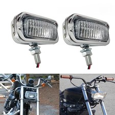 2pcs Square Chrome Headlight