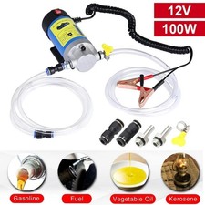 12V Electric Car Engine Diesel Fuel Pump Oil Transfer Extractor Fluid Siphon