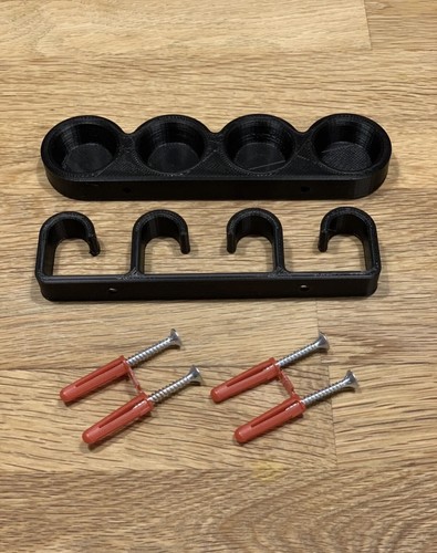 Pool cue holder and - holder,