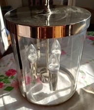 Selbourne Laura Ashley 3Ltr Lantern Light Nickel Silver Polished Nickel Glass