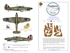 TopNotch Hawker Hurricane Pattern A camouflage scheme vinyl mask set