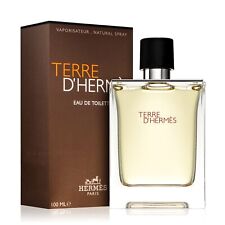 Terre D'Hermes  Eau de Toilette 3.4 oz EDT Spray For Men Brand New Sealed Box 