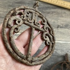 Antique Wrought Iron Rusty Wall Decor