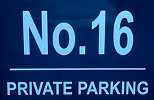 Personalised PRIVATE PARKING