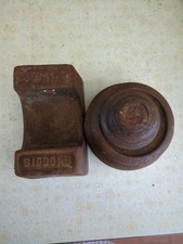 Vintage Set Of Cast Iron Imperial Weights ½oz - 7lb With 1lb Missing By Siddons