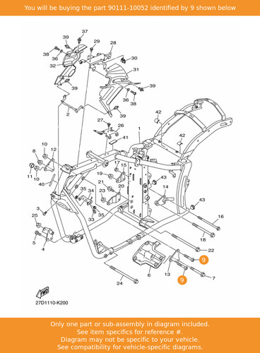 Yamaha bolt hex - bolt,hex., socket