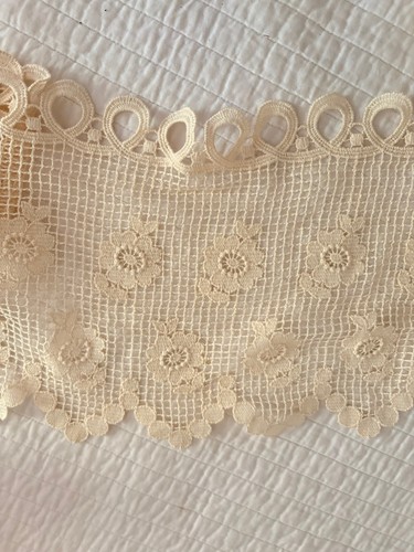 Vintage crochet ivory lace - vintage,