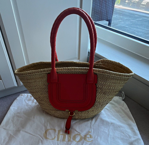 Chloé raffia basket bag - basket,