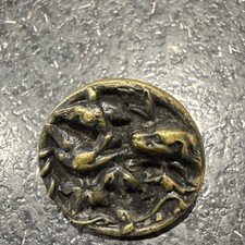 Antique Picture Button Hound