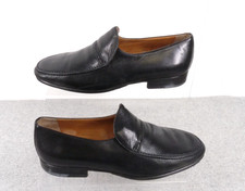 STEMAR Black Leather Slip On