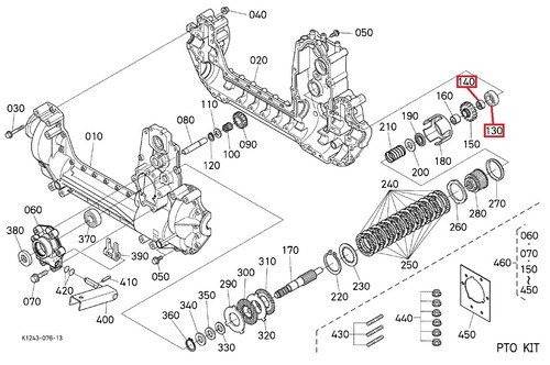 Pto bearing bush fits - &,