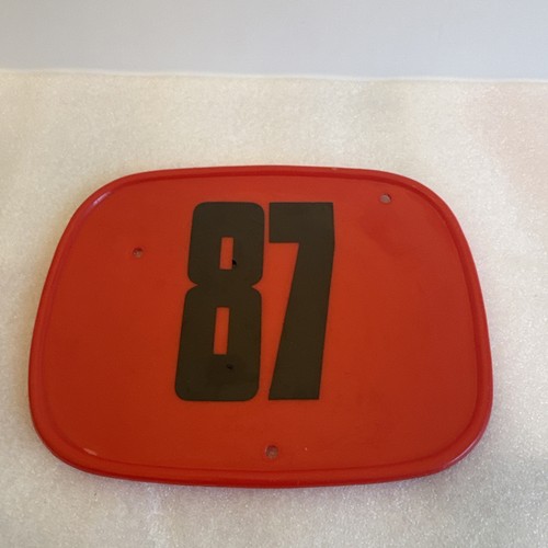 Vintage bmx number plate - bmx,