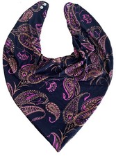 Adult Dribble Bib Special Needs Black/Pink Paisley Bandana Bib Drool Bib