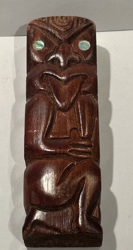 Vintage hand carved wood tiki - vintage,